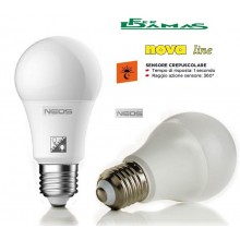 LAMPADINA LED NEOS GOCCIA CREPUSCOLARE 9.0 W E27 SERIE "SENSOR" 